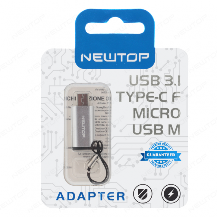 Newtop adapter/pretvornik TYPE-C v MICRO USB 